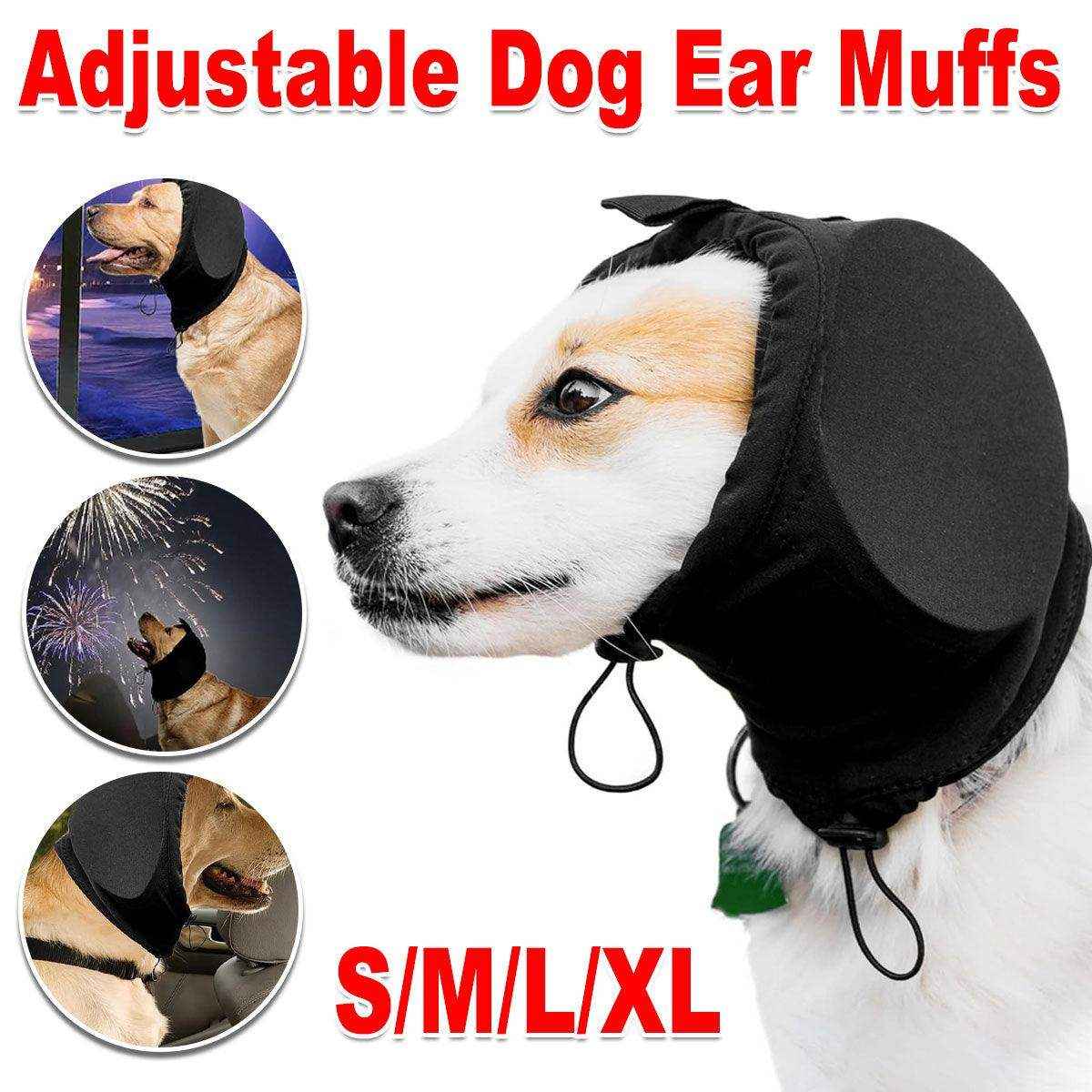 Adjustable Dog Ear Muffs Noise Protection for Fireworks & Loud Environments