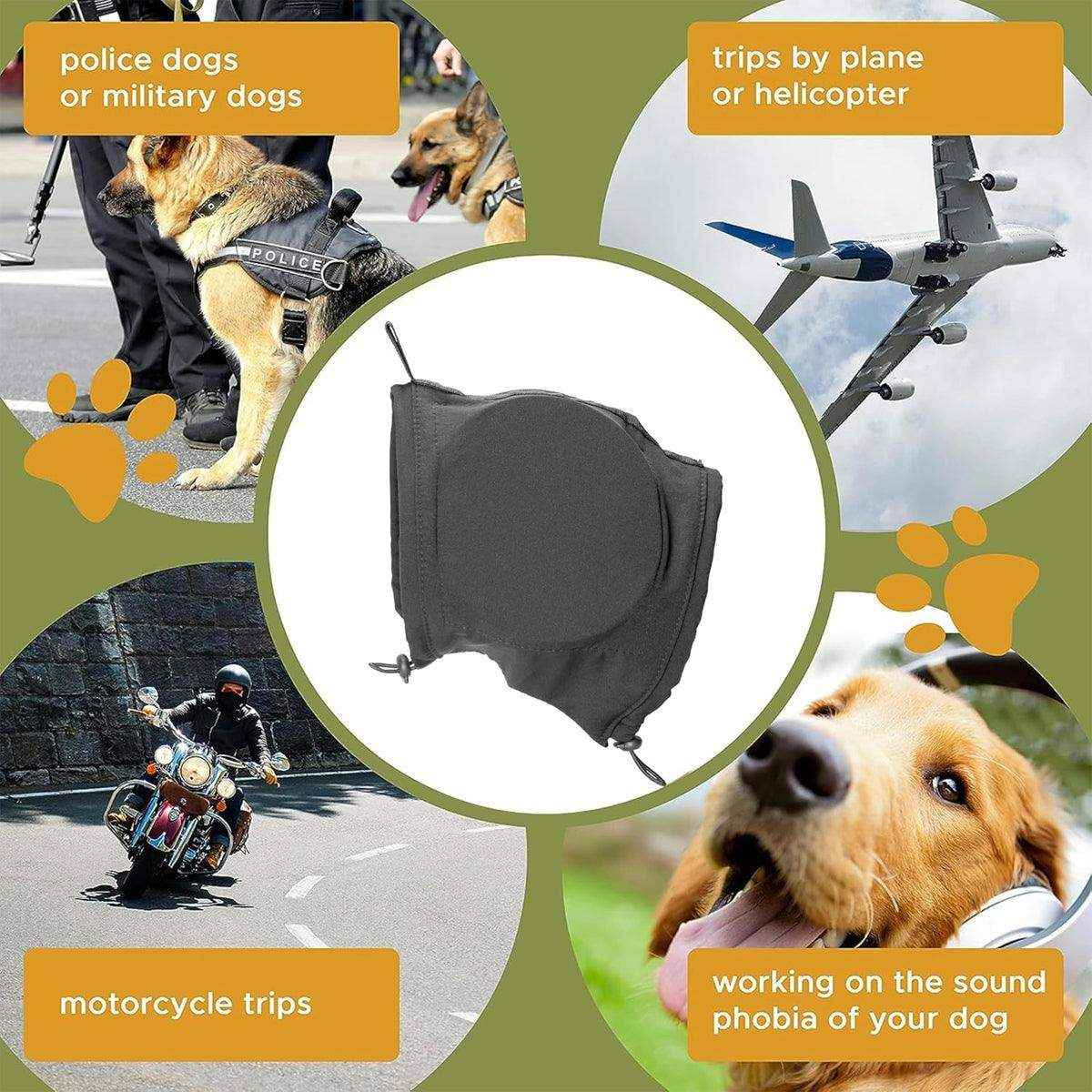 Adjustable Dog Ear Muffs Noise Protection for Fireworks & Loud Environments
