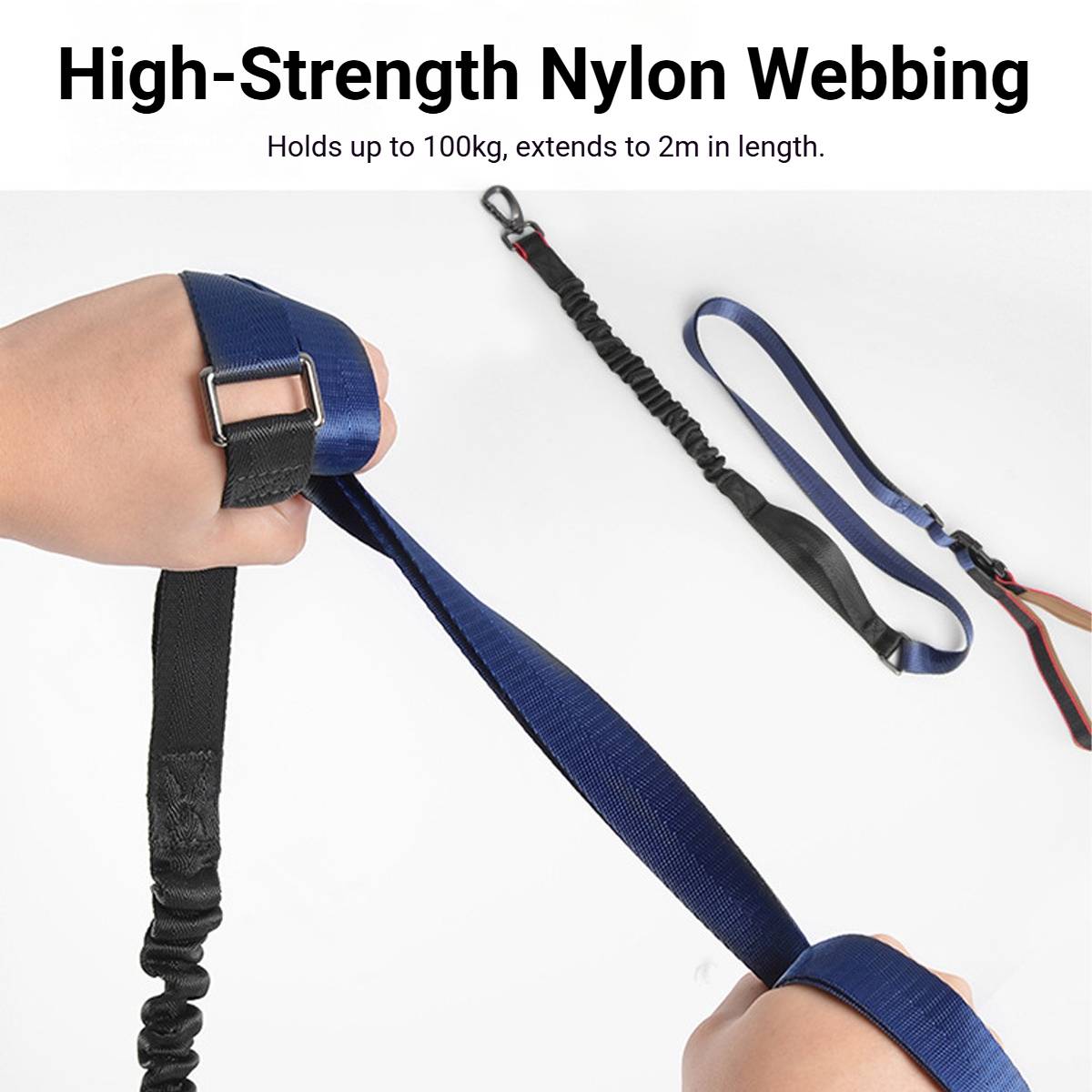 Heavy Duty Anti-Pull Dog Harness And Bungee Leash Set