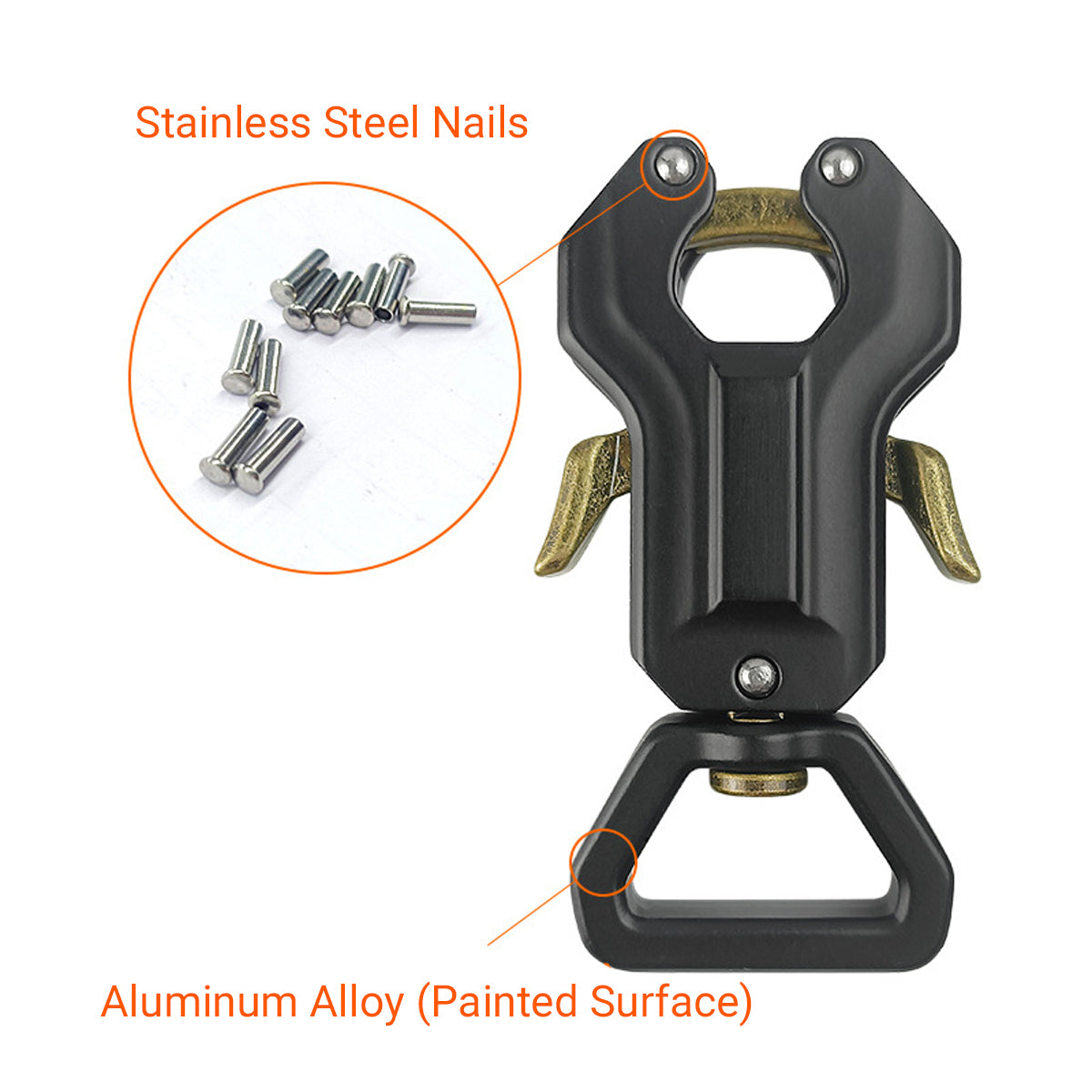 Dog Leash Frog Clasp Heavy Duty Quick Release Hook