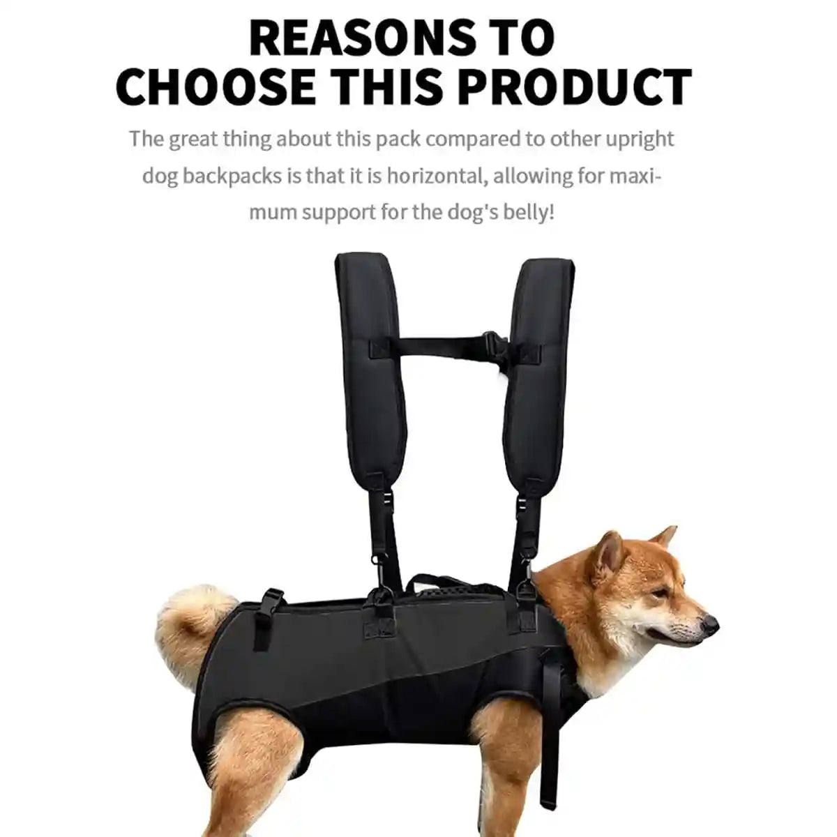 Dog Lift Harness Adjustable Support Carrying Harness for Pets