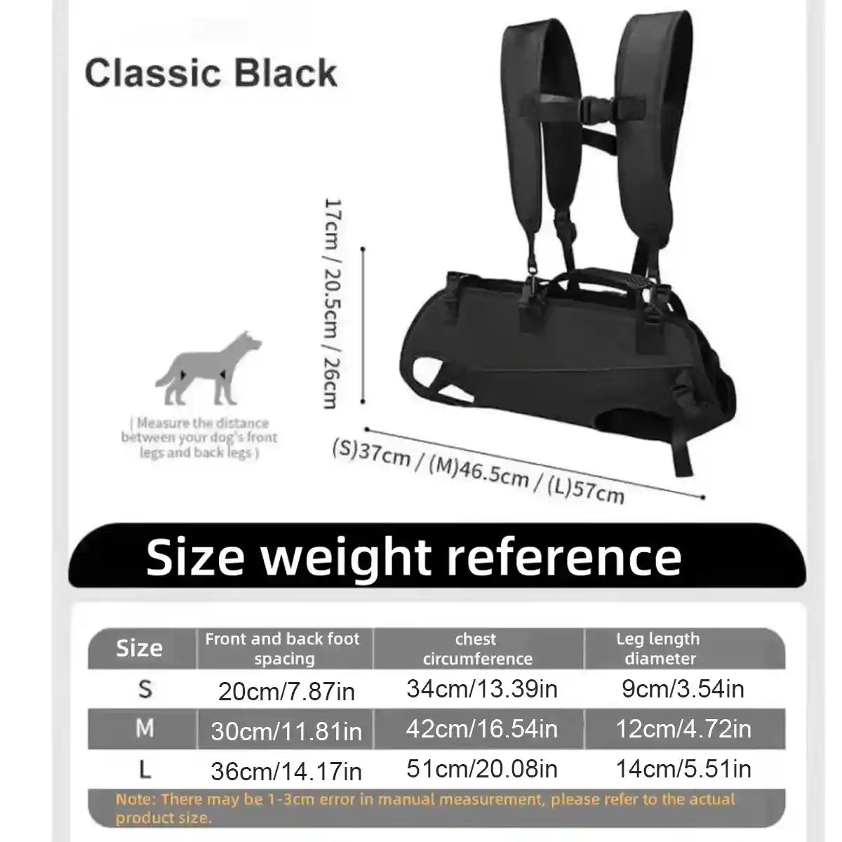 Dog Lift Harness Adjustable Support Carrying Harness for Pets