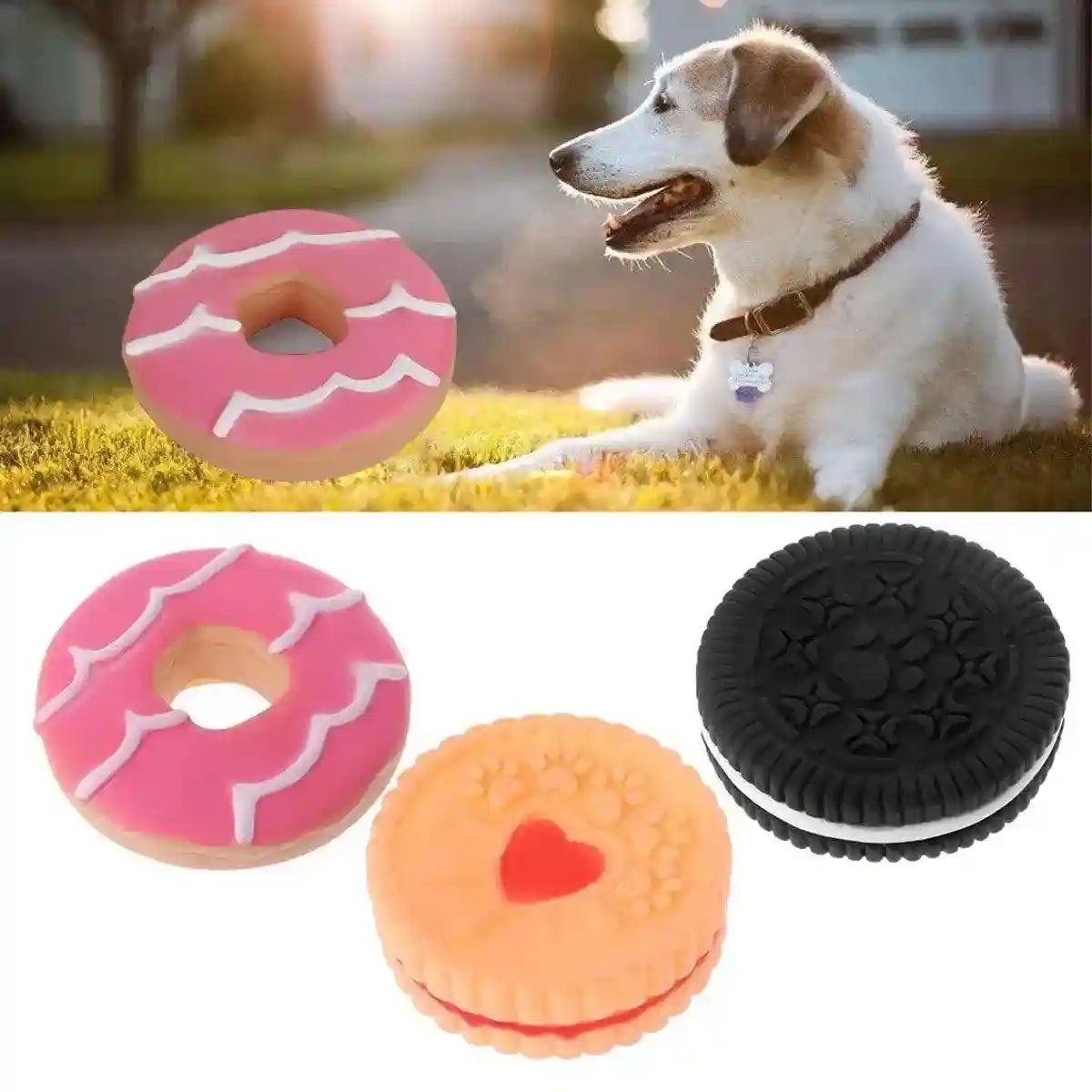 Durable Puppy Teething Toys Squeaky Chew Toys for Small & Medium Dogs