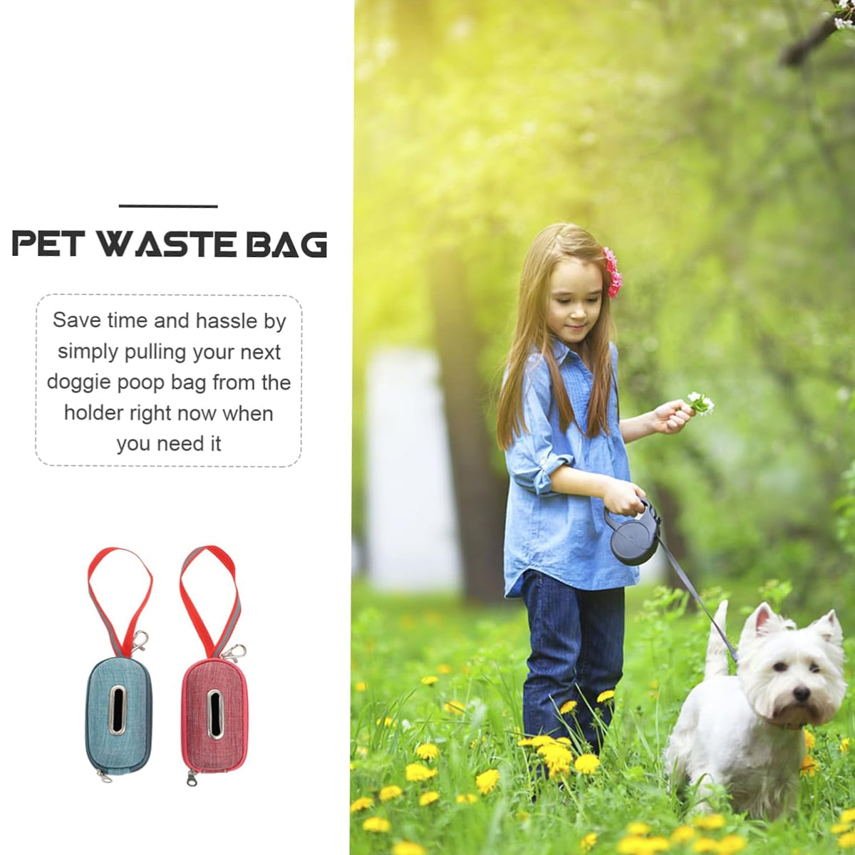 Pet Garbage Bag Picker Bag Storage Dog Poop Bag Dispenser