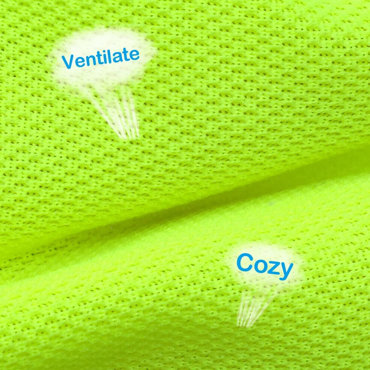High-Visibility Dog Safety Vest Reflective Fluorescent Green