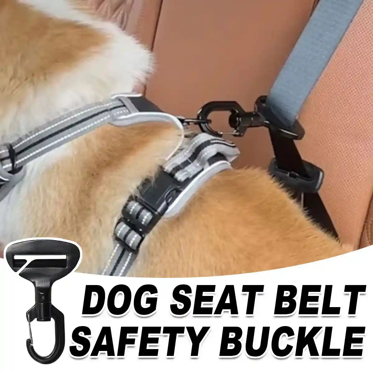 Dog Seat Belt Safety Buckle Harness