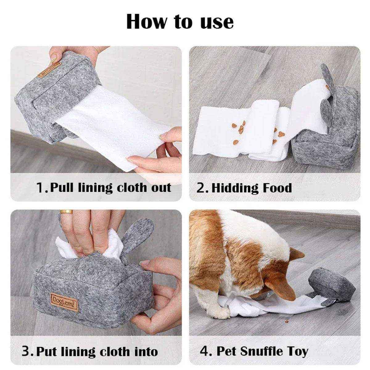 Reward-Based Snuffle Toys for Dogs Slow Feeding Nose Work Mat