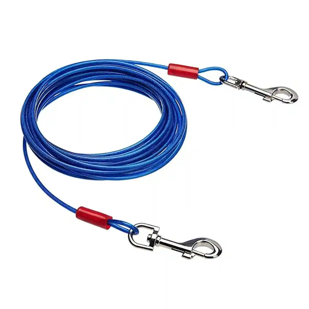 Dog Tie Out Stake Kit for Outdoor Tethering | 10m Cable + Bag