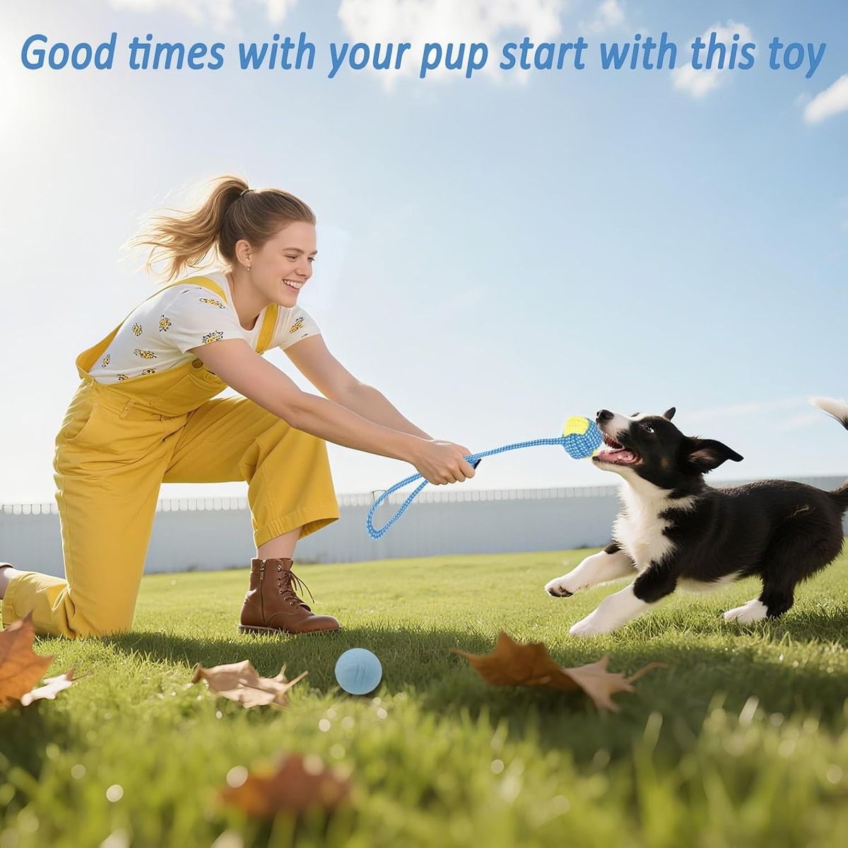 15 Pcs Dog Chew Toy Set with Rope and Rubber