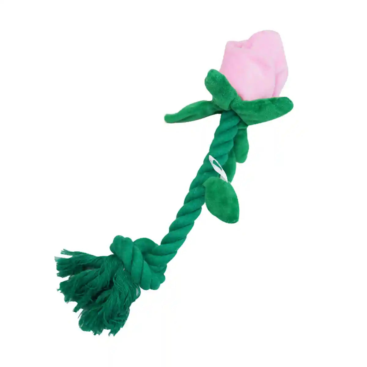 Rose Plush Dog Toy Cotton Rope Sound Paper Bite Resistant Interactive Pet Supply