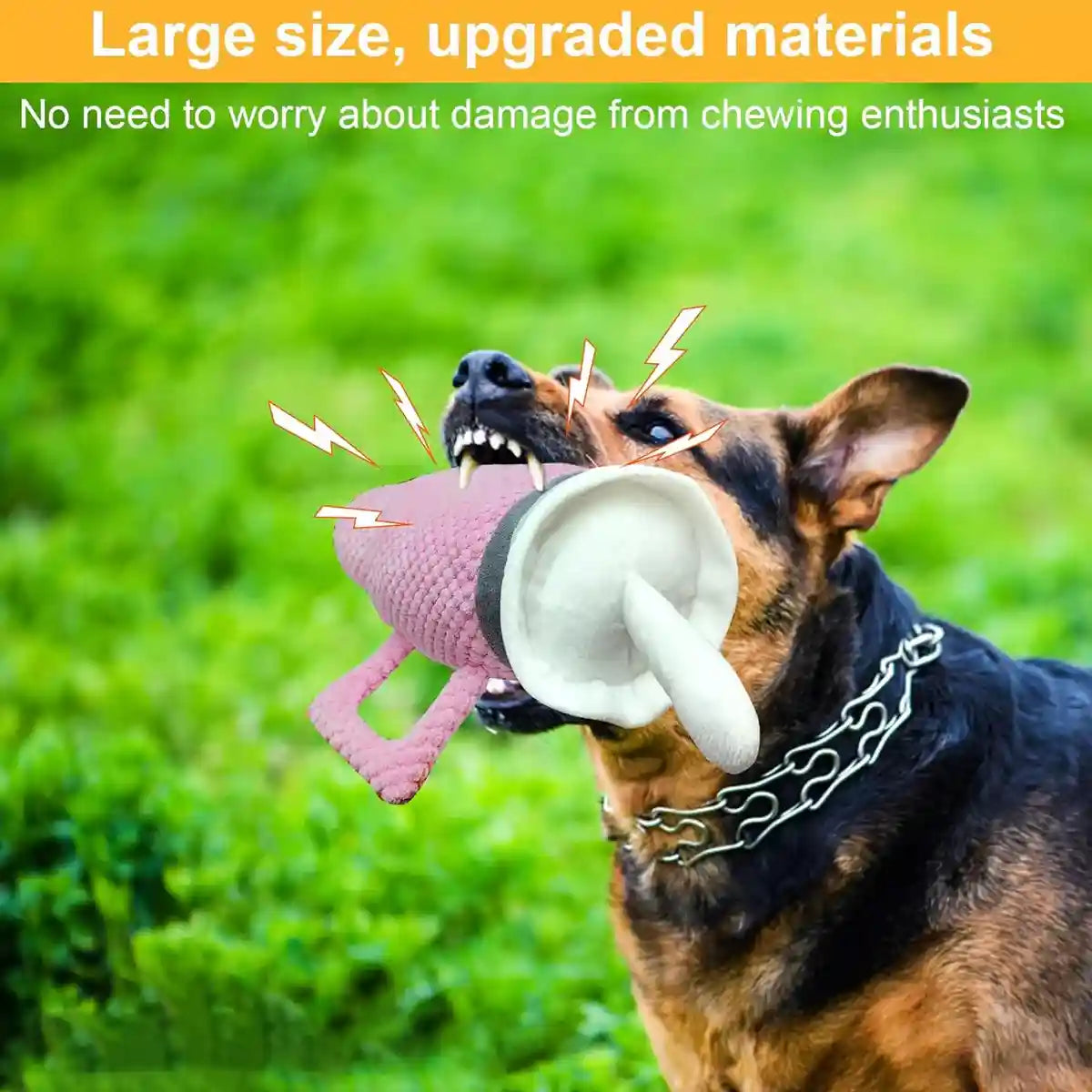 Durable Dog Chew Toy with Squeaker Plush Milk Bottle Pillow