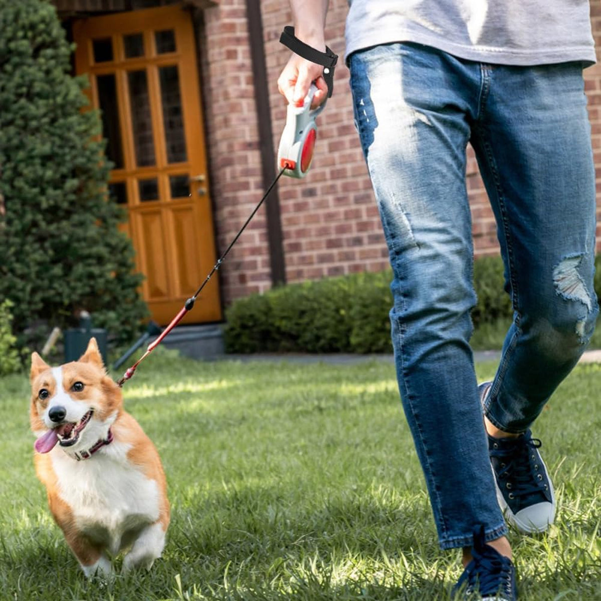 Dog Walking Anti-Slip Wristband Leash Strap