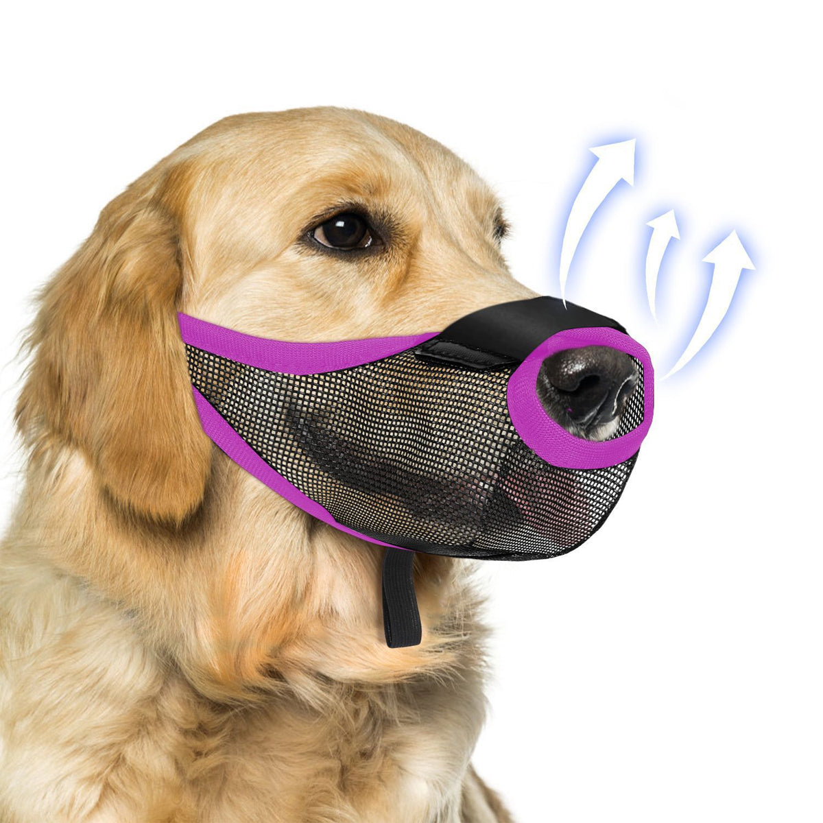 Dog Breathable Muzzle With Adjustable Strap