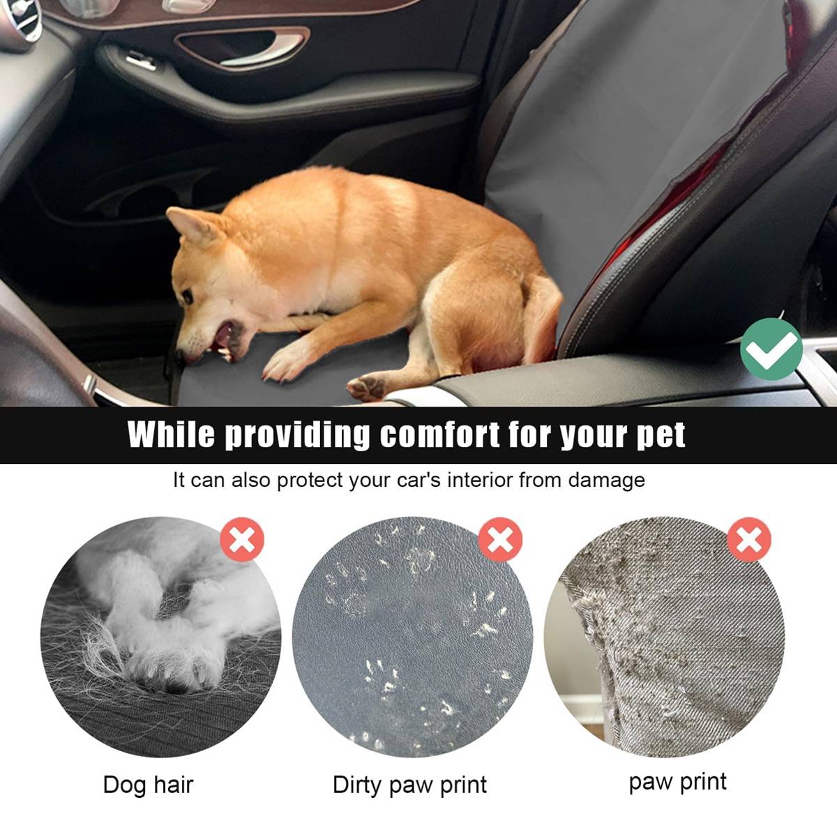 Waterproof Dog Car Seat Cover Front Seat