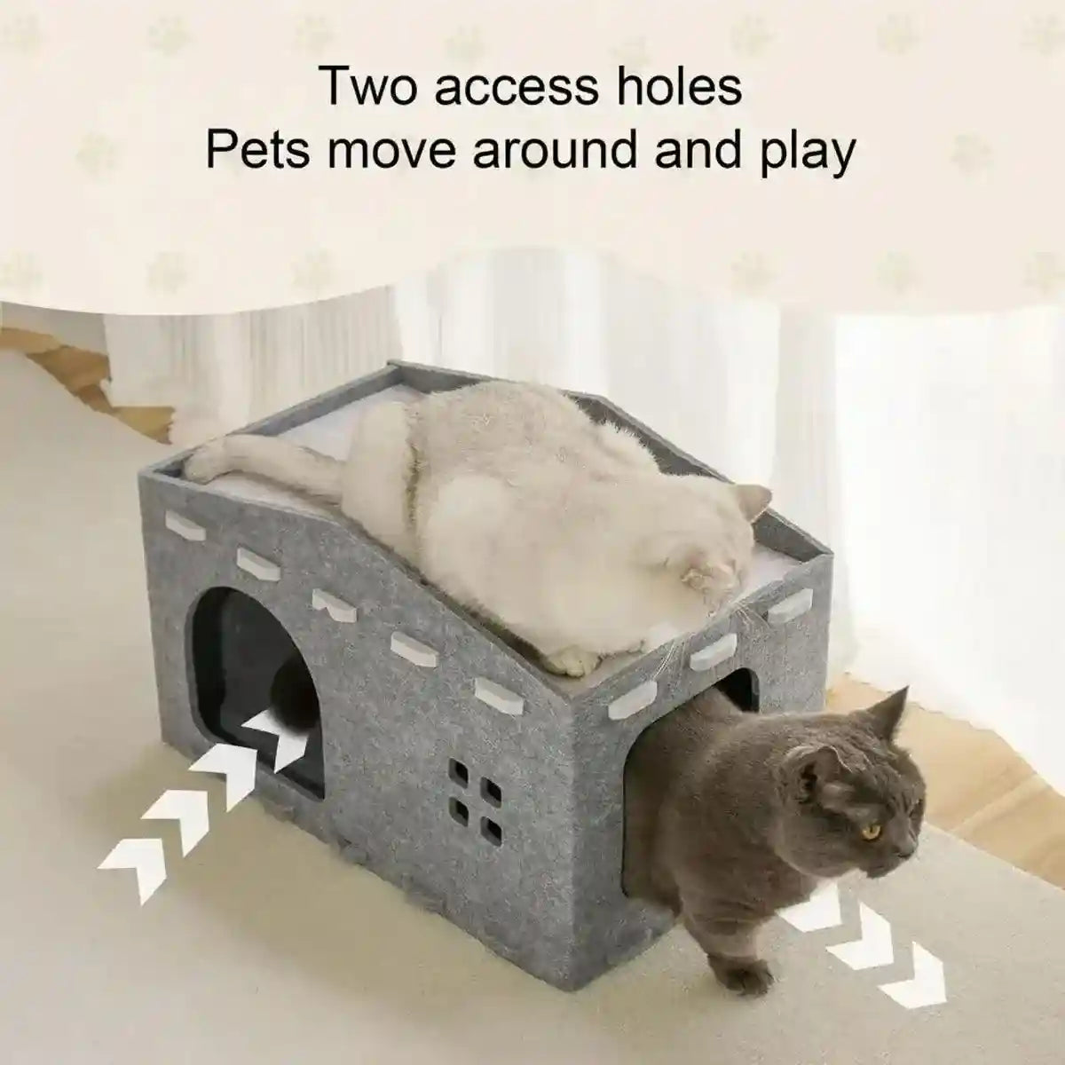Multi-Level Cat Bed Retreat Enhance Your Cat’s Comfort