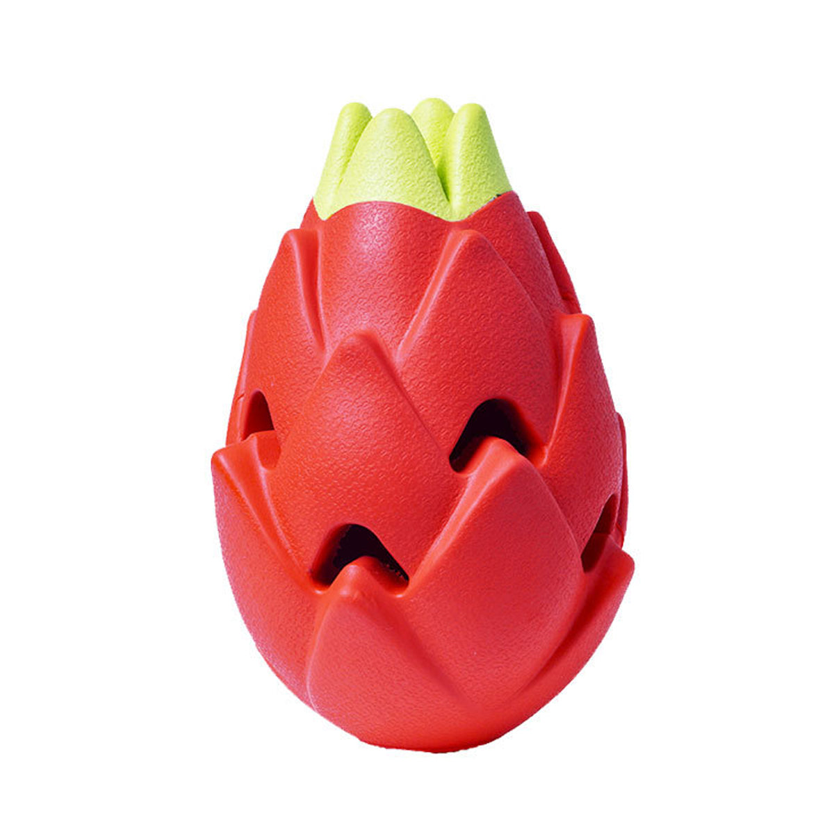 Dragon Fruit Dog Chew Toy Durable Treat Dispensing Rubber Toy