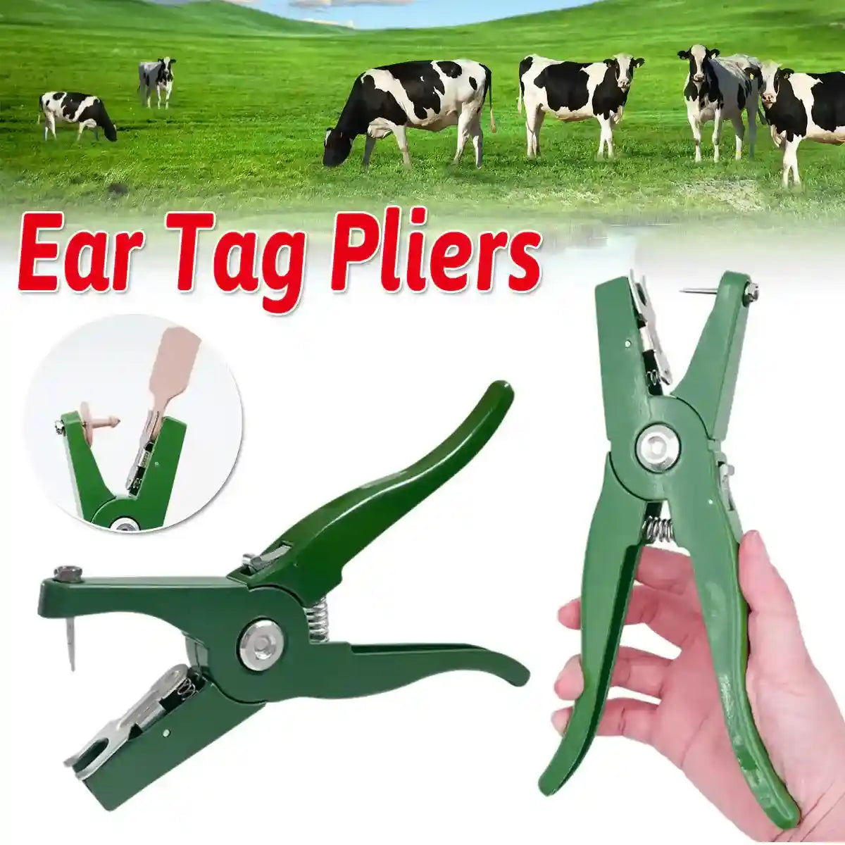 Aluminium Ear Tag Pliers for Livestock Tagging – Pigs Cattle Sheep