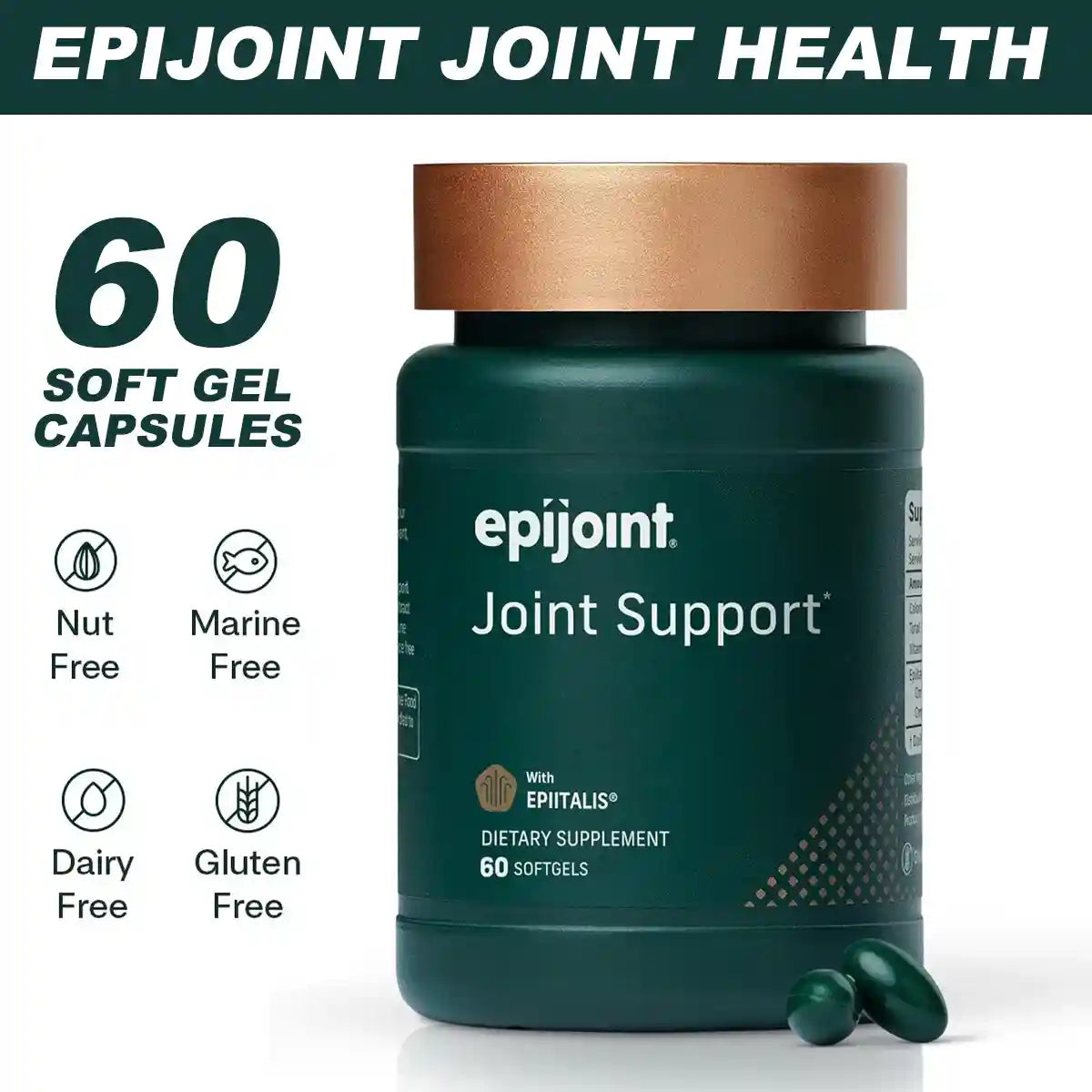 Epijoint Joint Health Supplement 60 Capsules With Epiitalis