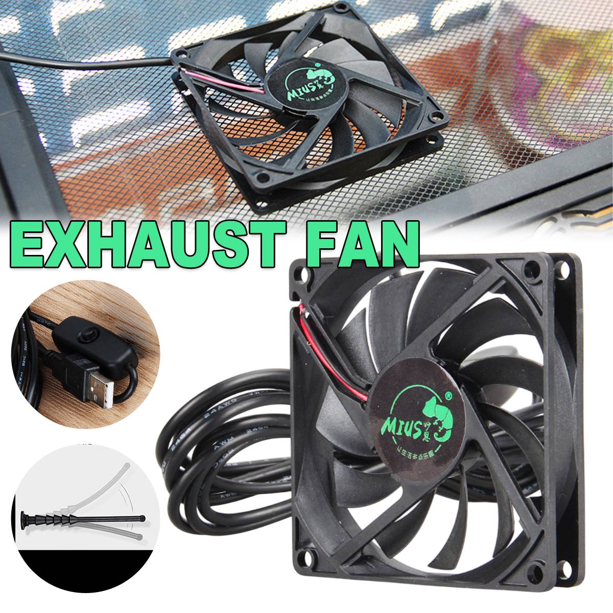 Reptile Terrarium Exhaust Fan | MIUS Ventilation System for Vivariums