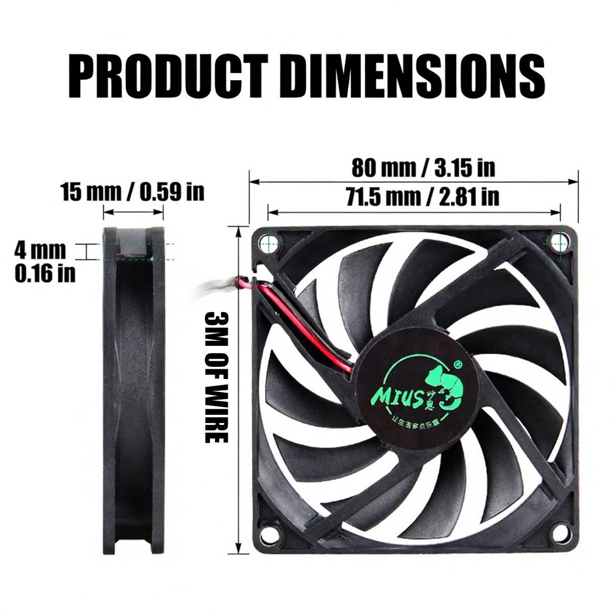 Reptile Terrarium Exhaust Fan | MIUS Ventilation System for Vivariums