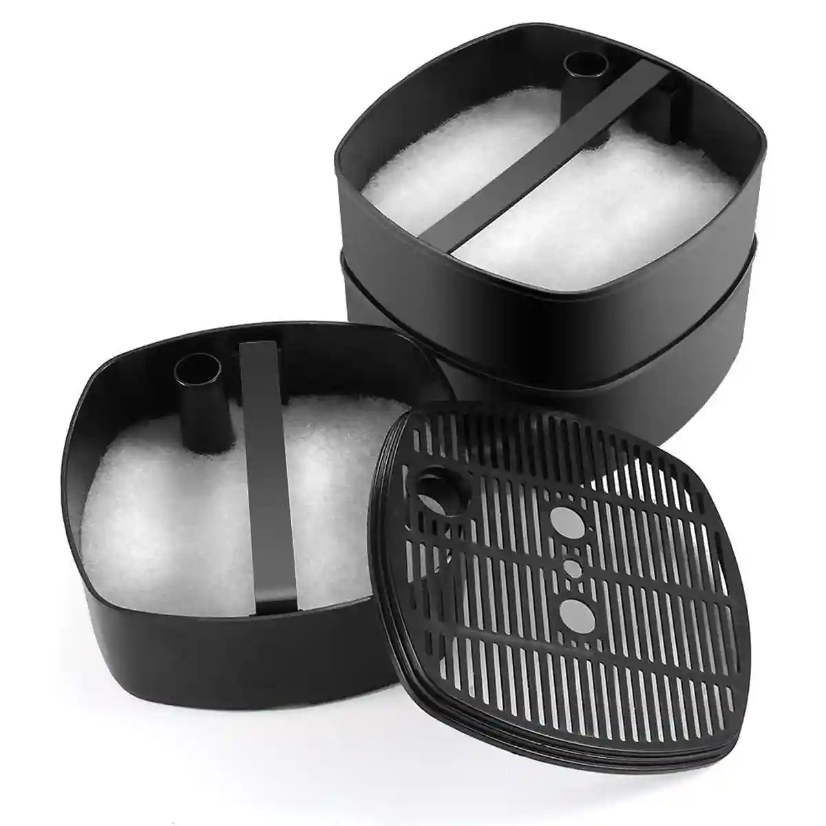 External Aquarium Filter Canister 24W 3-Layer High-Flow 1000L/h System