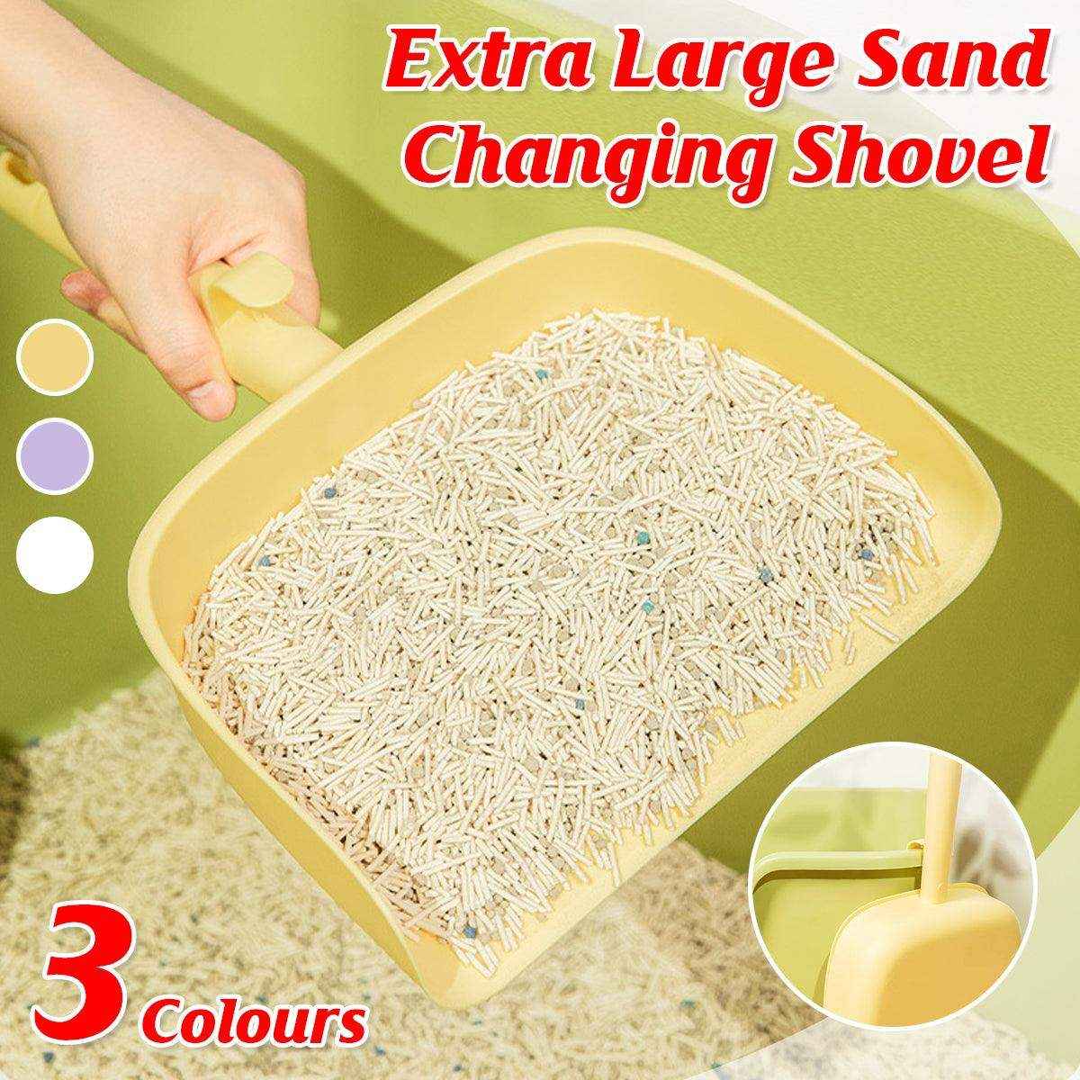 Large Cat Litter Scoop With Long Handle for Quick Cleaning