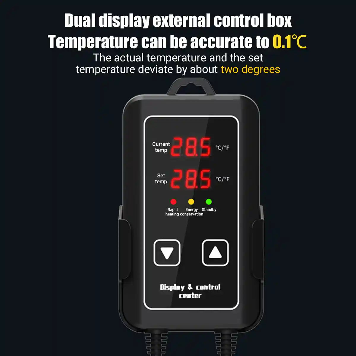 Energy-Efficient 500W Aquarium Heater Fish Tank Heater with Adjustable Thermostat