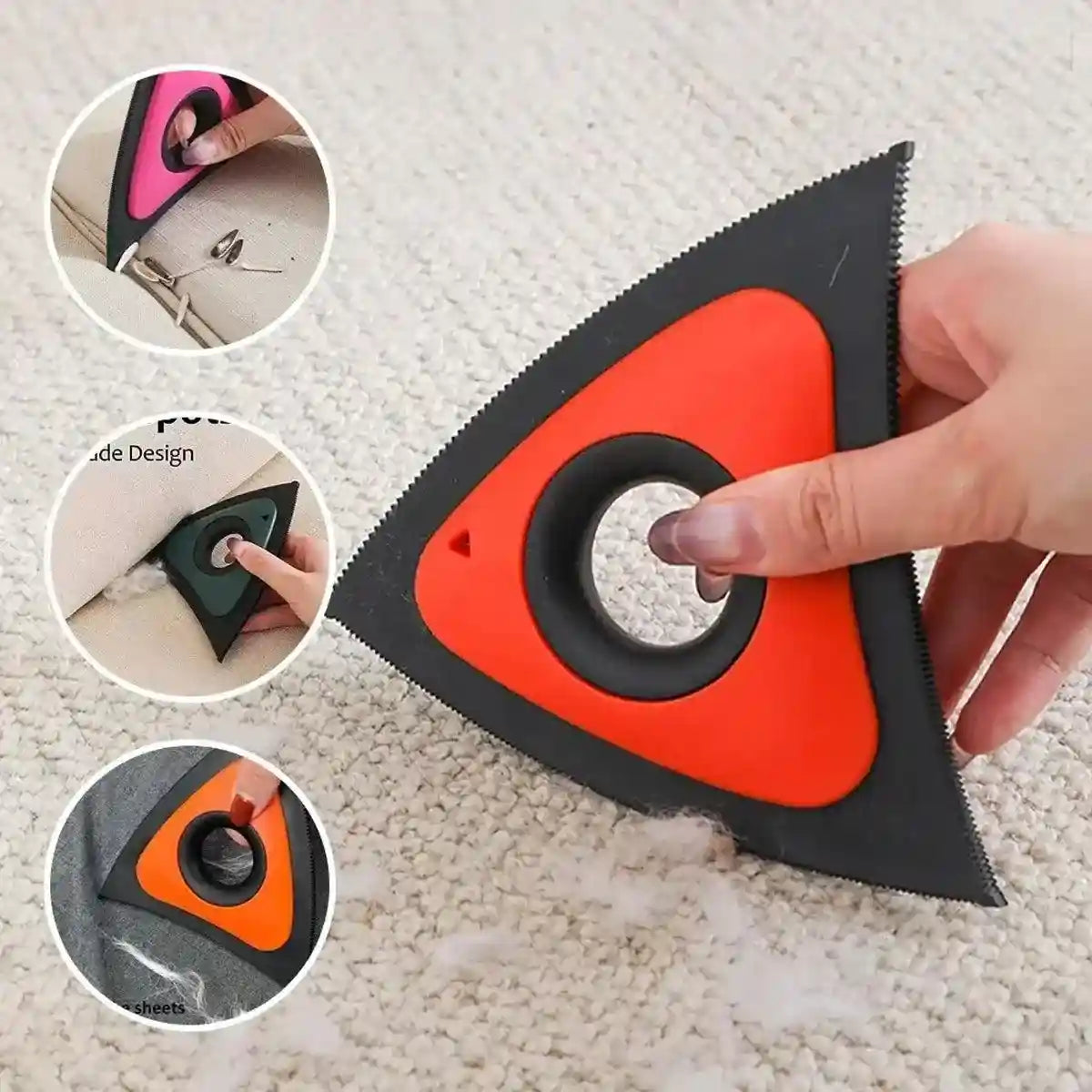 Cat and Dog Hair Removal Brush Sticky Pet Hair Remover for Carpet Sofa Cleaning