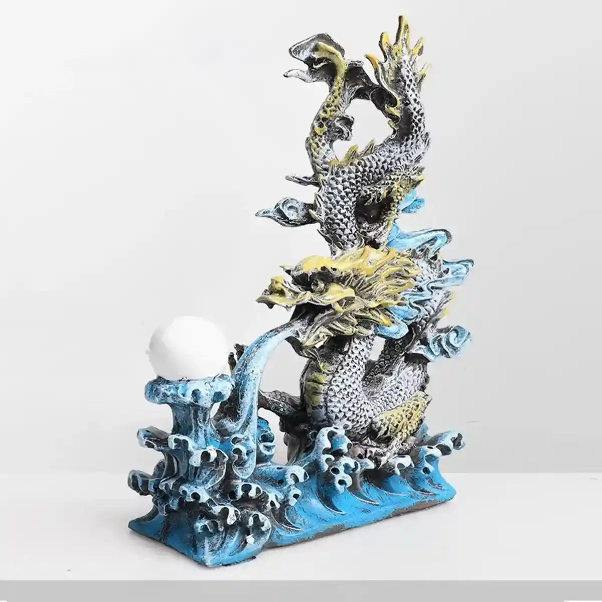 Mythical Oriental Dragon Aquarium Ornament for Tank Décor and Fish Shelter