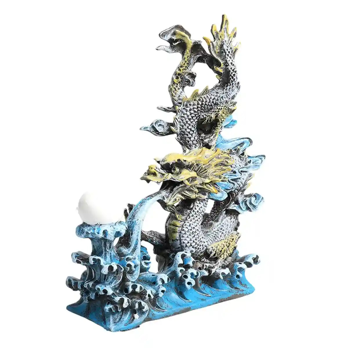 Mythical Oriental Dragon Aquarium Ornament for Tank Décor and Fish Shelter