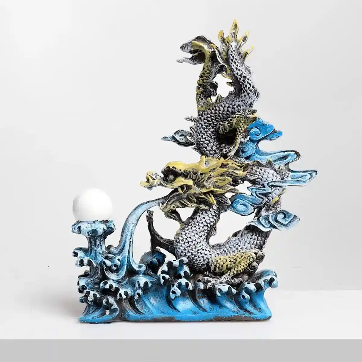Mythical Oriental Dragon Aquarium Ornament for Tank Décor and Fish Shelter