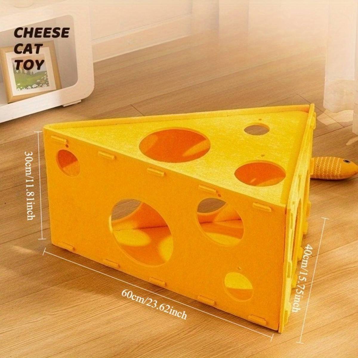 Felt Cheese Wedge Cat Bed