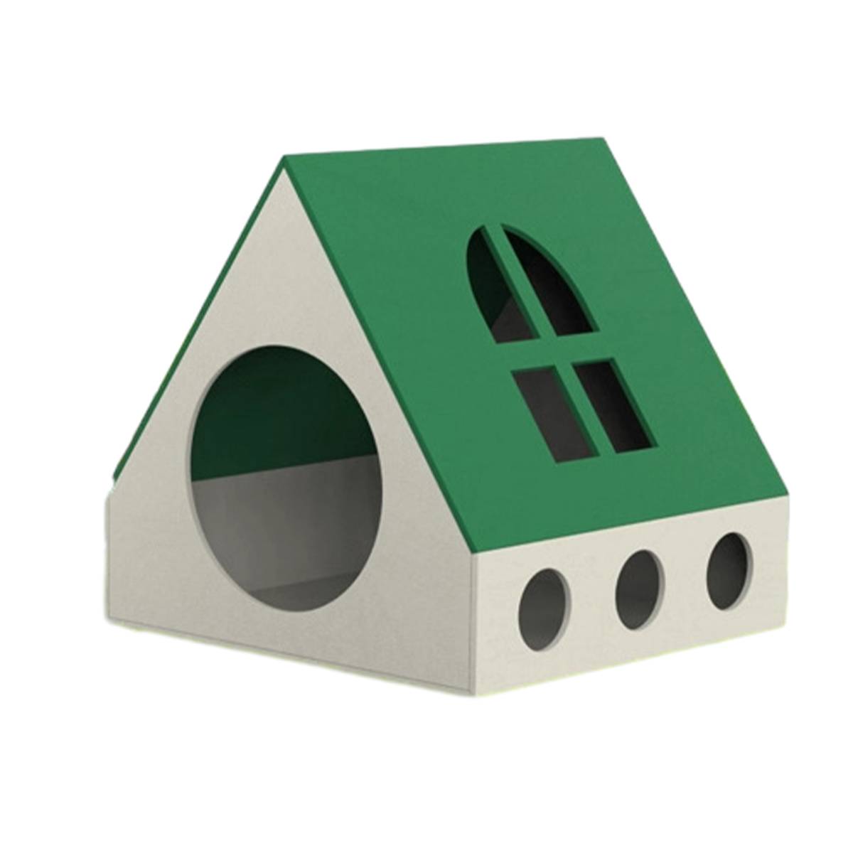 Foldable Cat House with Scratcher Bed | Cozy Pet Hideout & Lounger