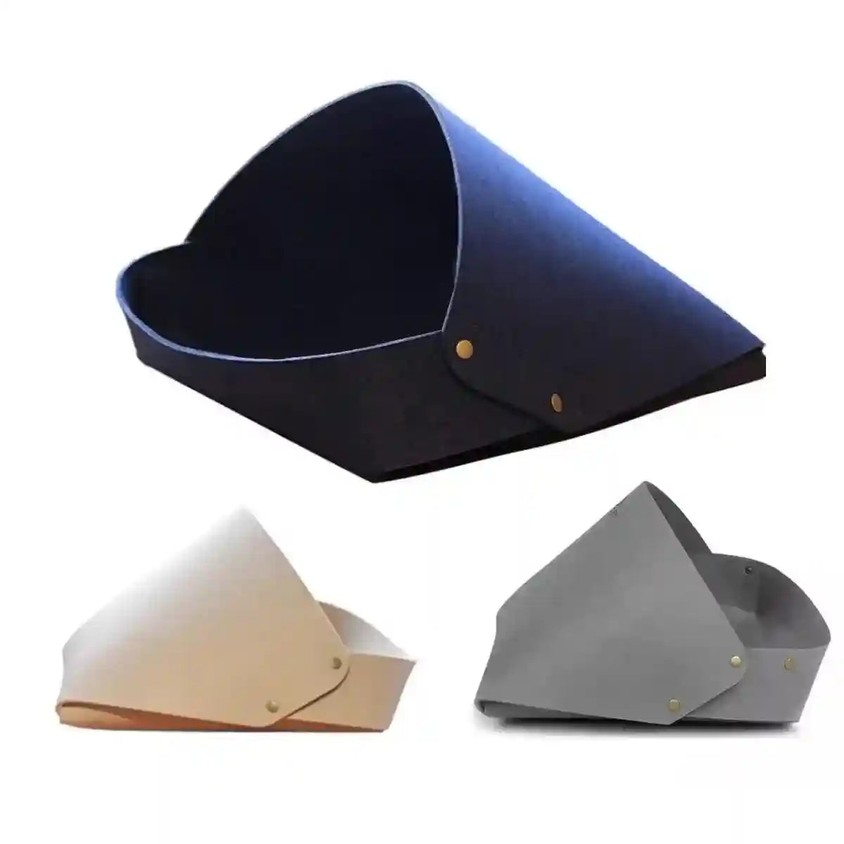 Semi-Enclosed Felt Cat Bed Comfortable & Stylish Cat Nest 3 Colors