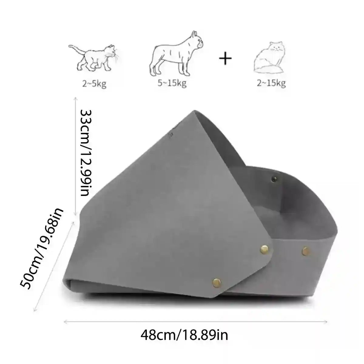 Semi-Enclosed Felt Cat Bed Comfortable & Stylish Cat Nest 3 Colors