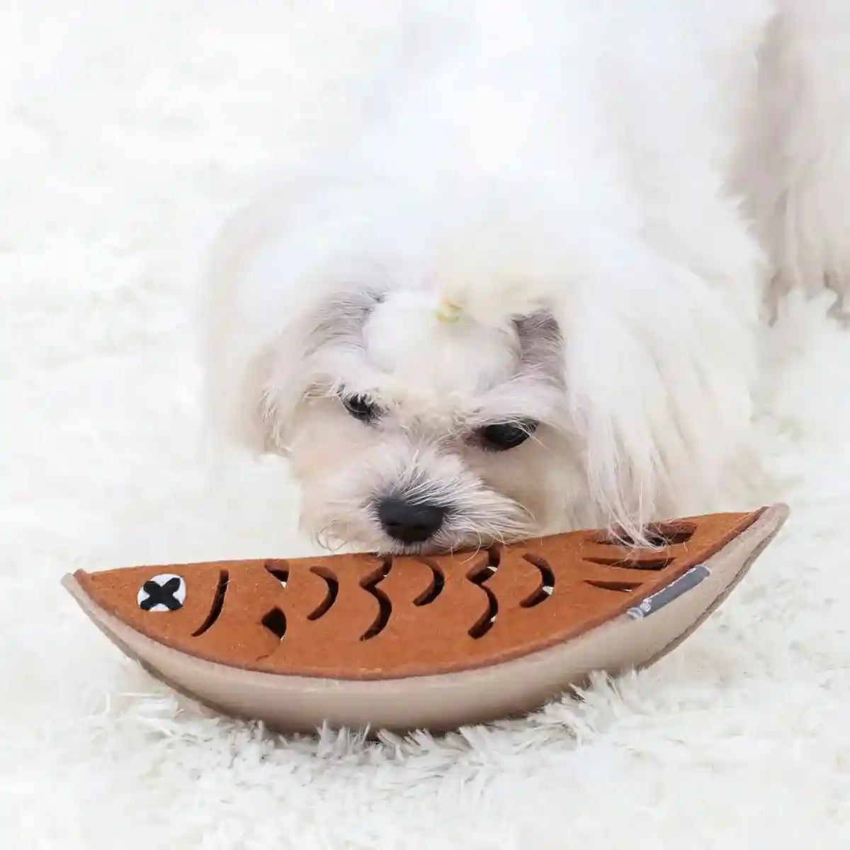 Felt Fish Snuffle Toy for Cats and Dogs