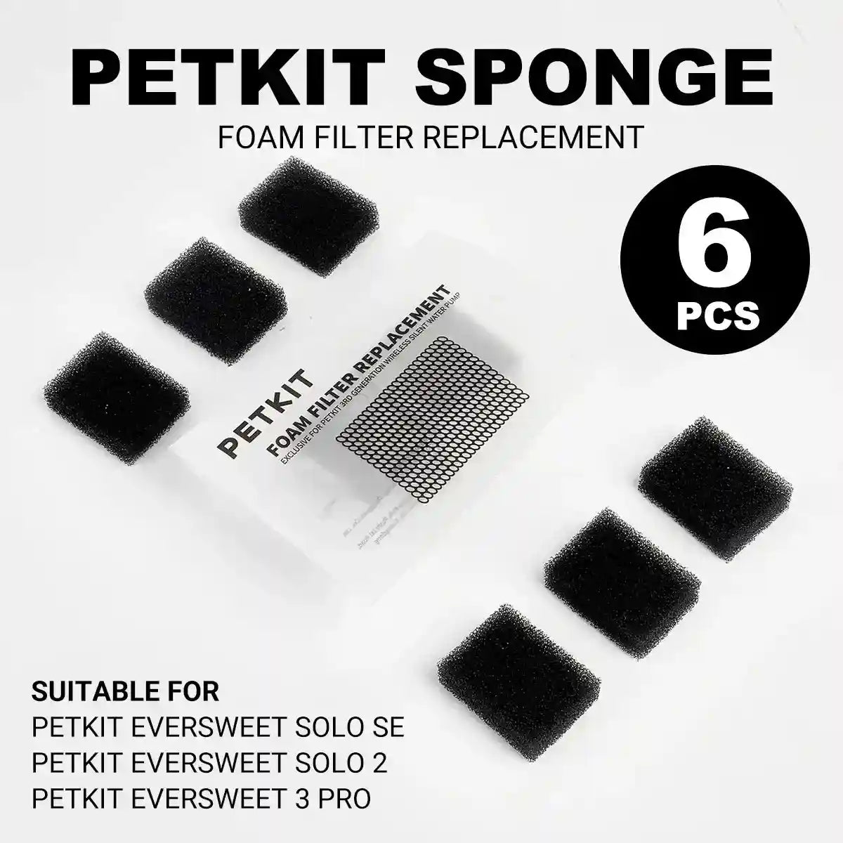 PETKIT Foam Filter Replacement for Water Fountains