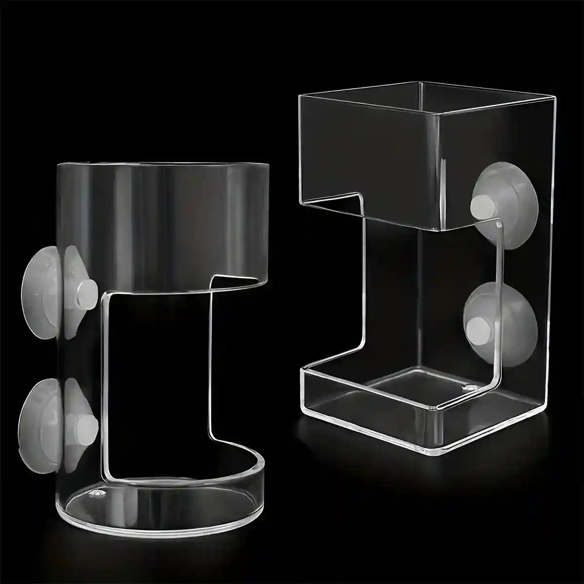 Fish Tank Feeder Box with Suction Cups