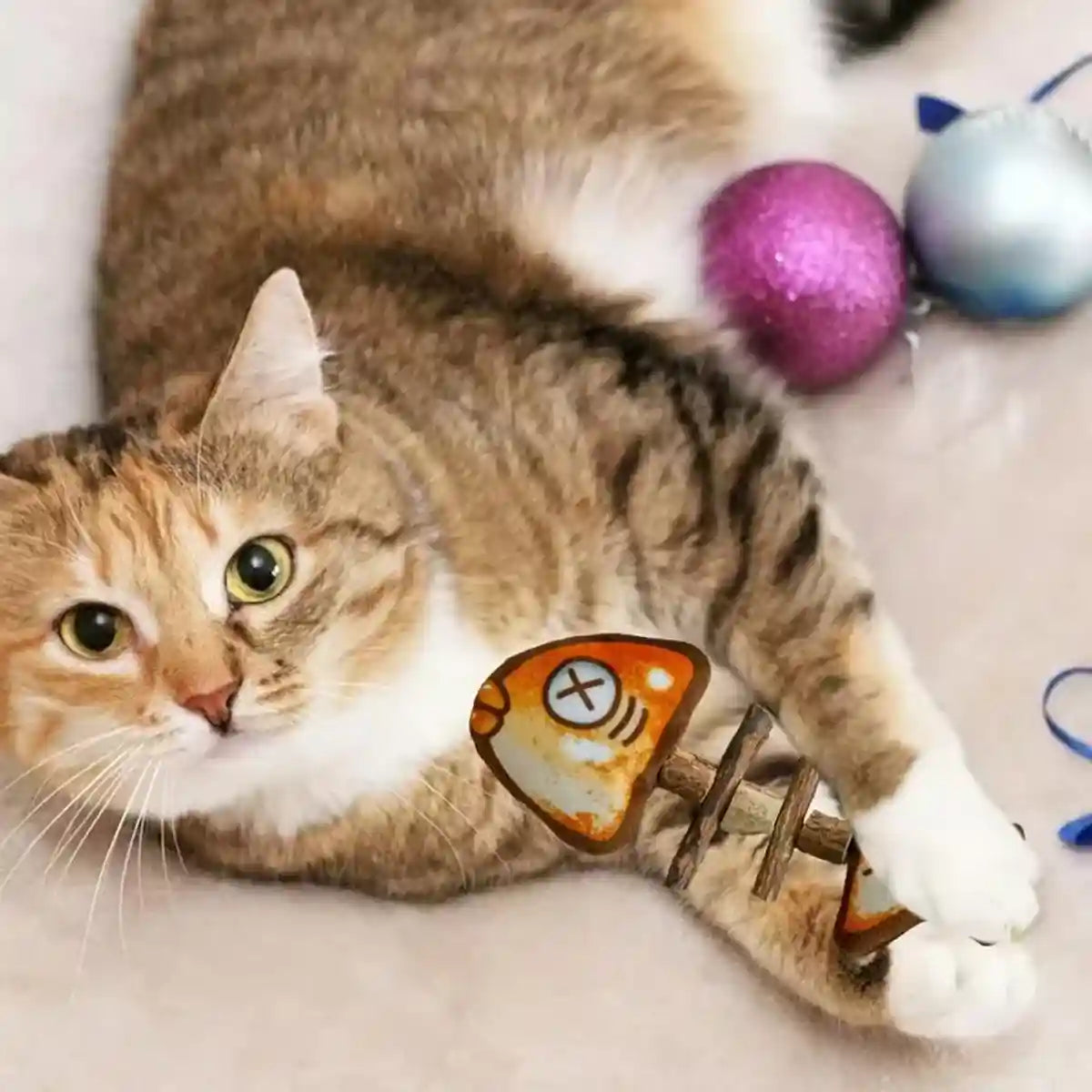 Cat Teething Toy Silvervine Chew Stick Dental Play