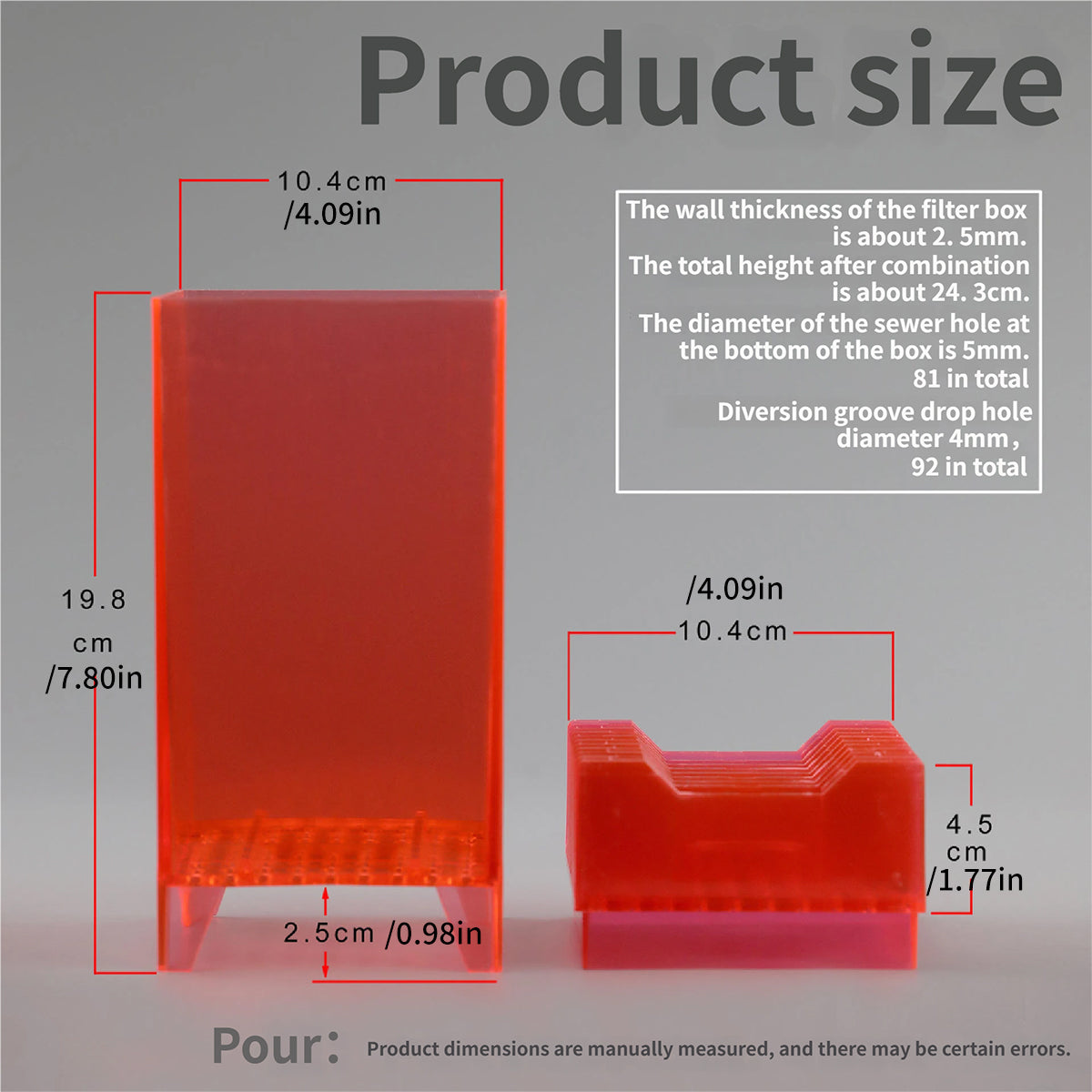 Bottom Fish Tank Filter Media Box Aquarium Biological Filter Holder