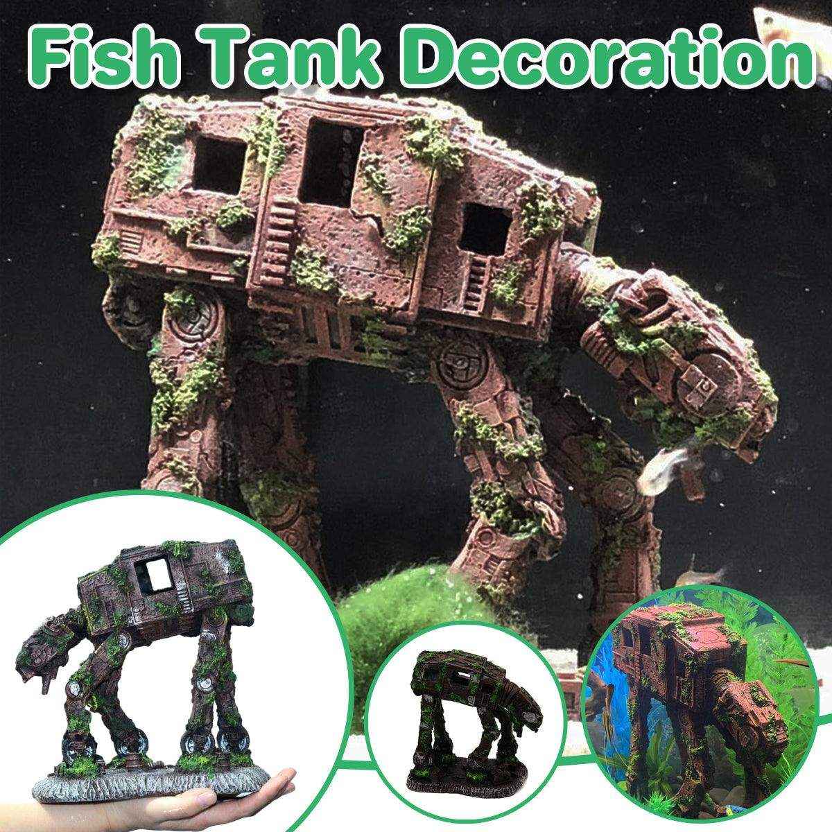 Transformers Robot Dog Aquarium Ornament