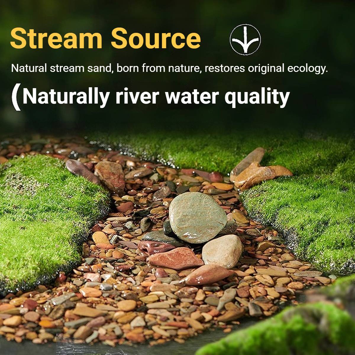 Volcanic Aquarium Sand 6MM - Yee Stream Stone Bottom Substrate