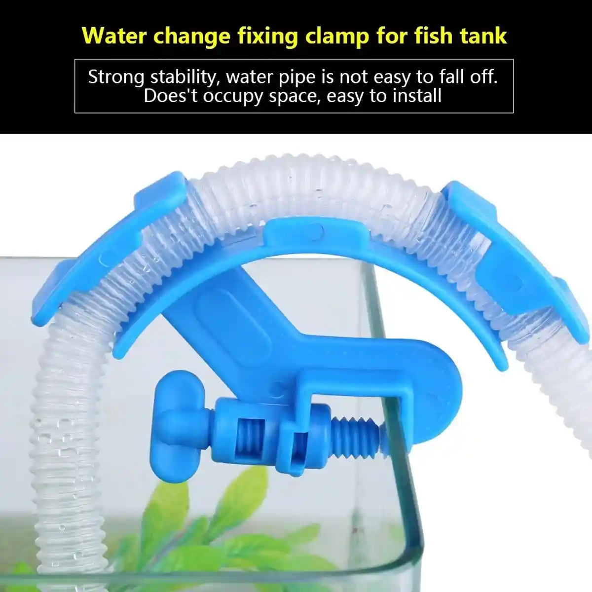 Aquarium Water Pipe Fixing Clip Hose Holder Clamp For Tank Cleaning