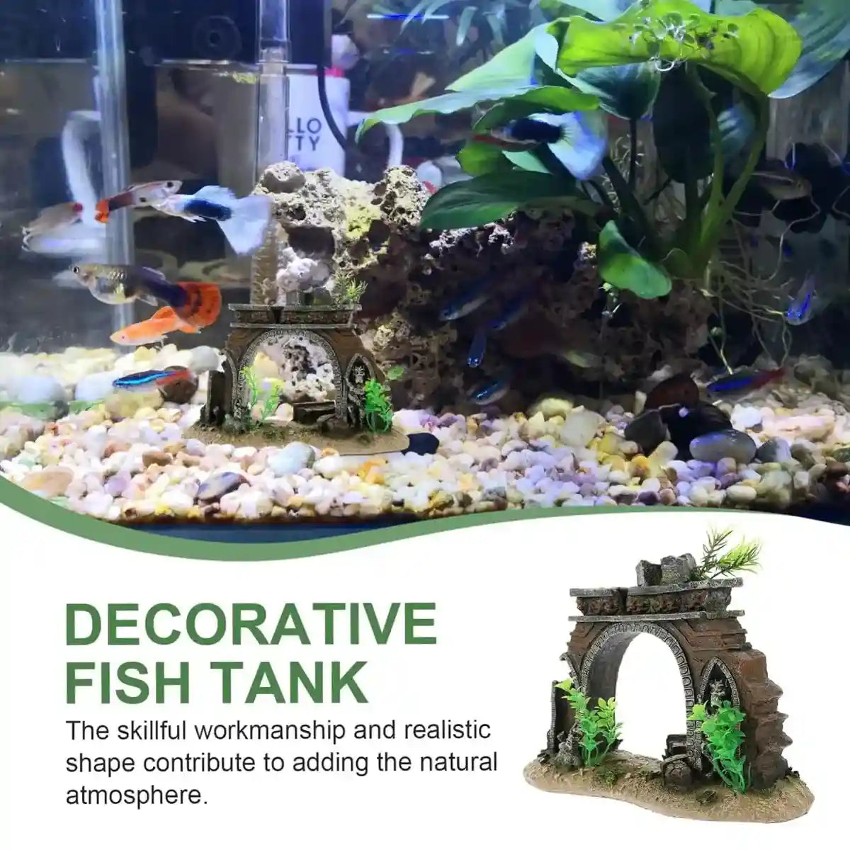 Aquarium Archway Ornament Fish Tank Decoration Resin Model