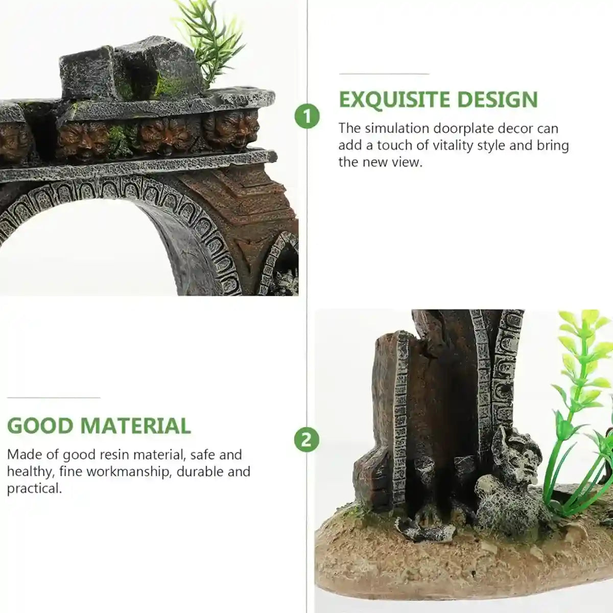Aquarium Archway Ornament Fish Tank Decoration Resin Model