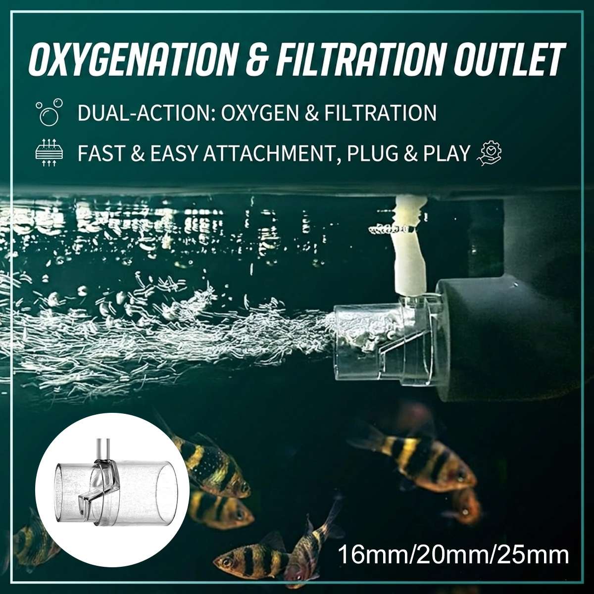 Aquarium Oxygen Diffuser - Duckbill Water Outlet Pipe
