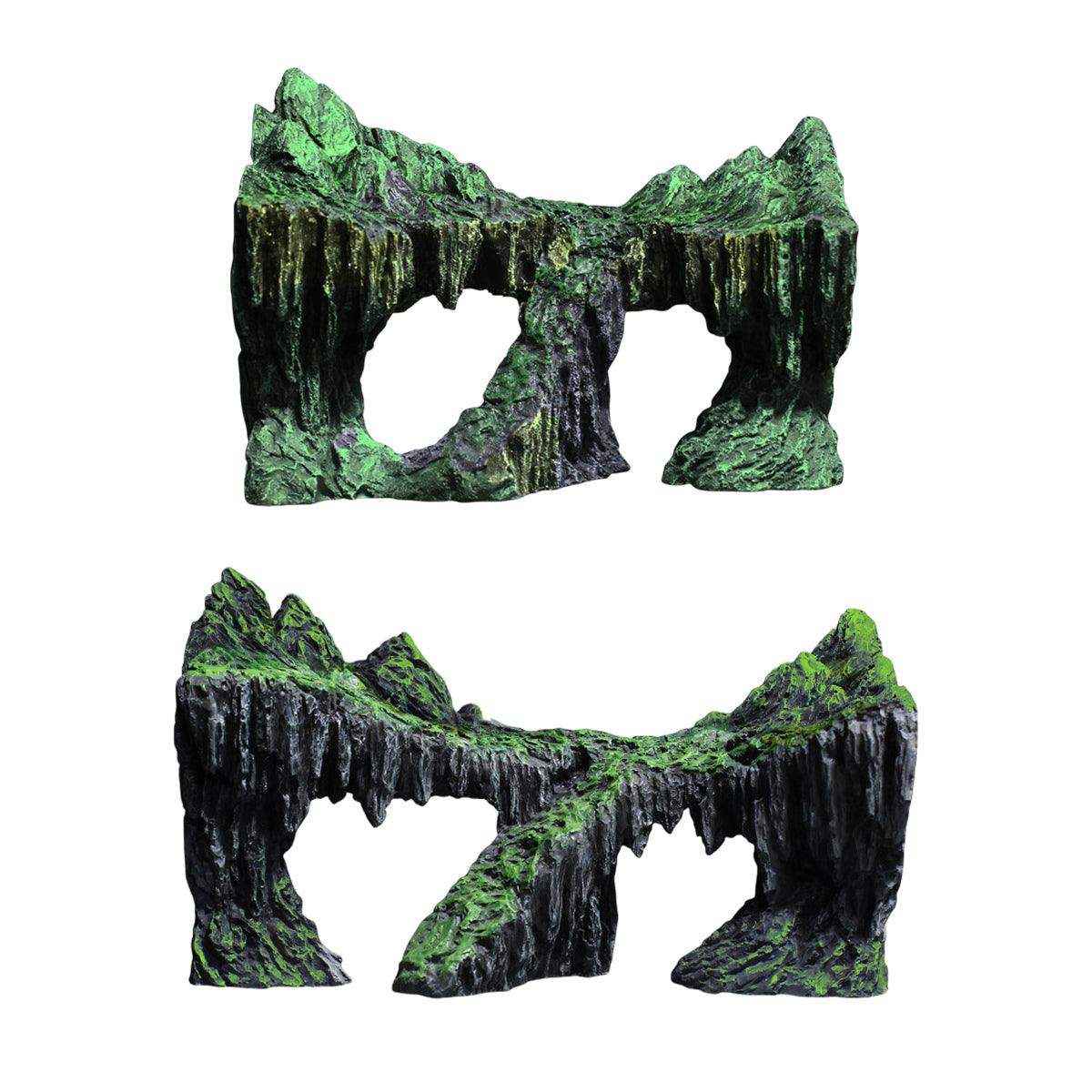 Aquarium Rockery Decoration Natural Rock Cave for Fish & Reptiles