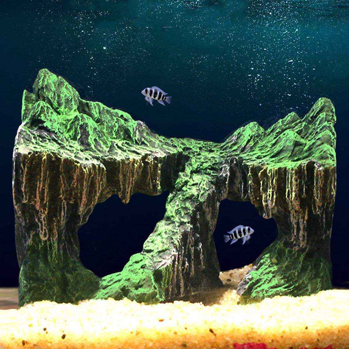 Aquarium Rockery Decoration Natural Rock Cave for Fish & Reptiles