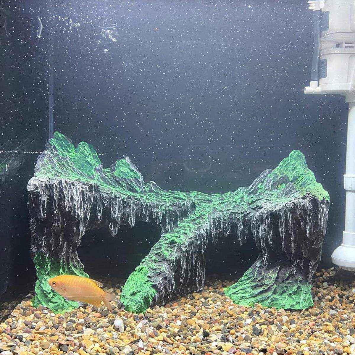 Aquarium Rockery Decoration Natural Rock Cave for Fish & Reptiles