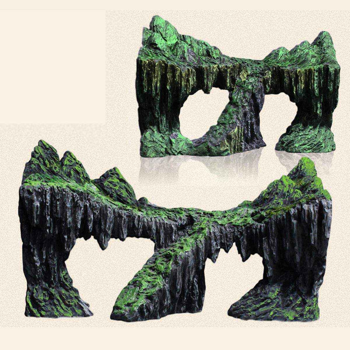 Aquarium Rockery Decoration Natural Rock Cave for Fish & Reptiles